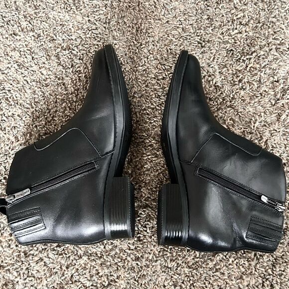 Easy Spirit Womens Black Casual Booties Shoe Sz 8.5M Lacy, Block Heel, Round-Toe - Picture 6 of 10